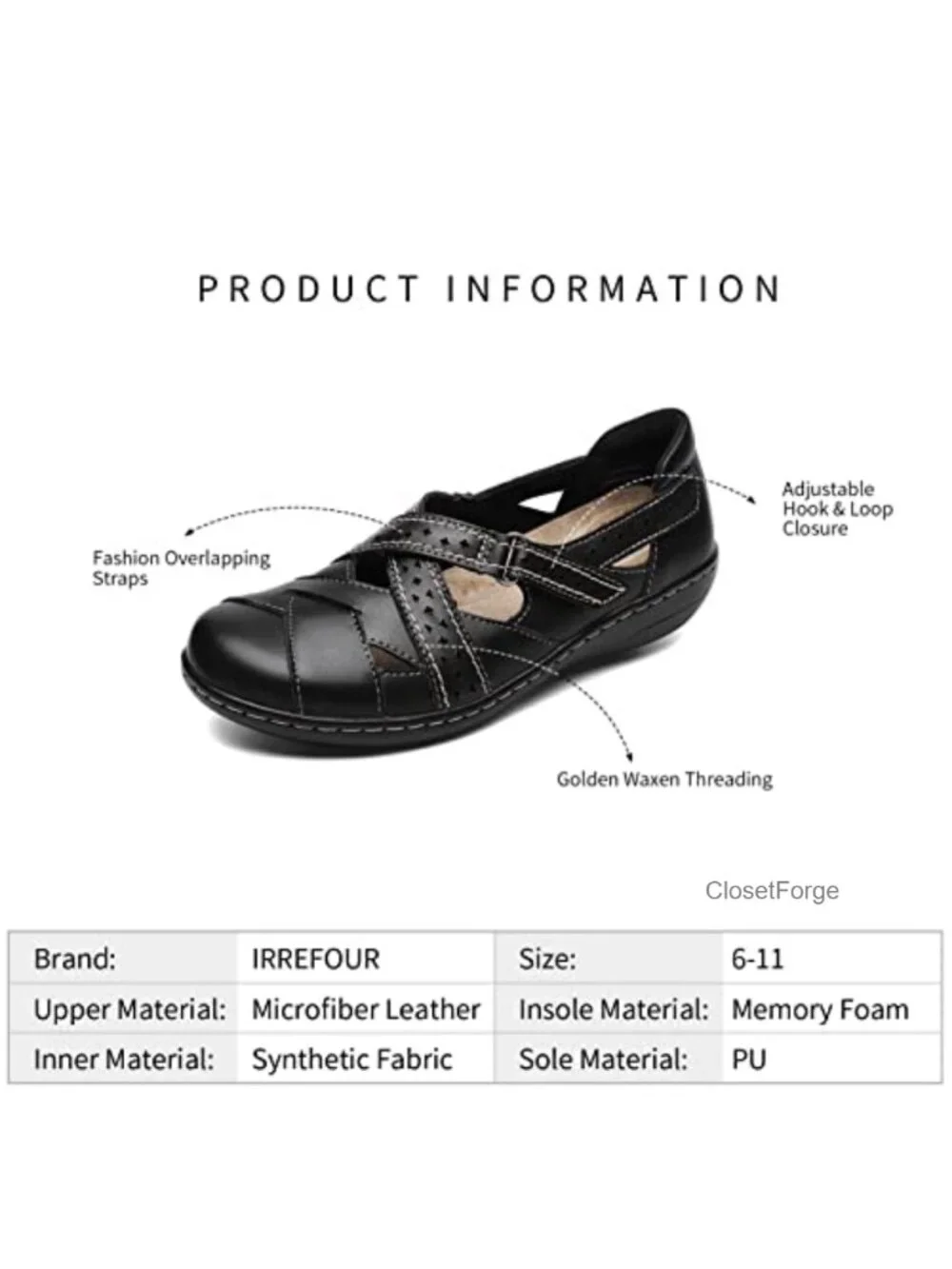 Genuine Leather Women's Loafer Flat, Slip-On Walking Shoe with Memory Foam,